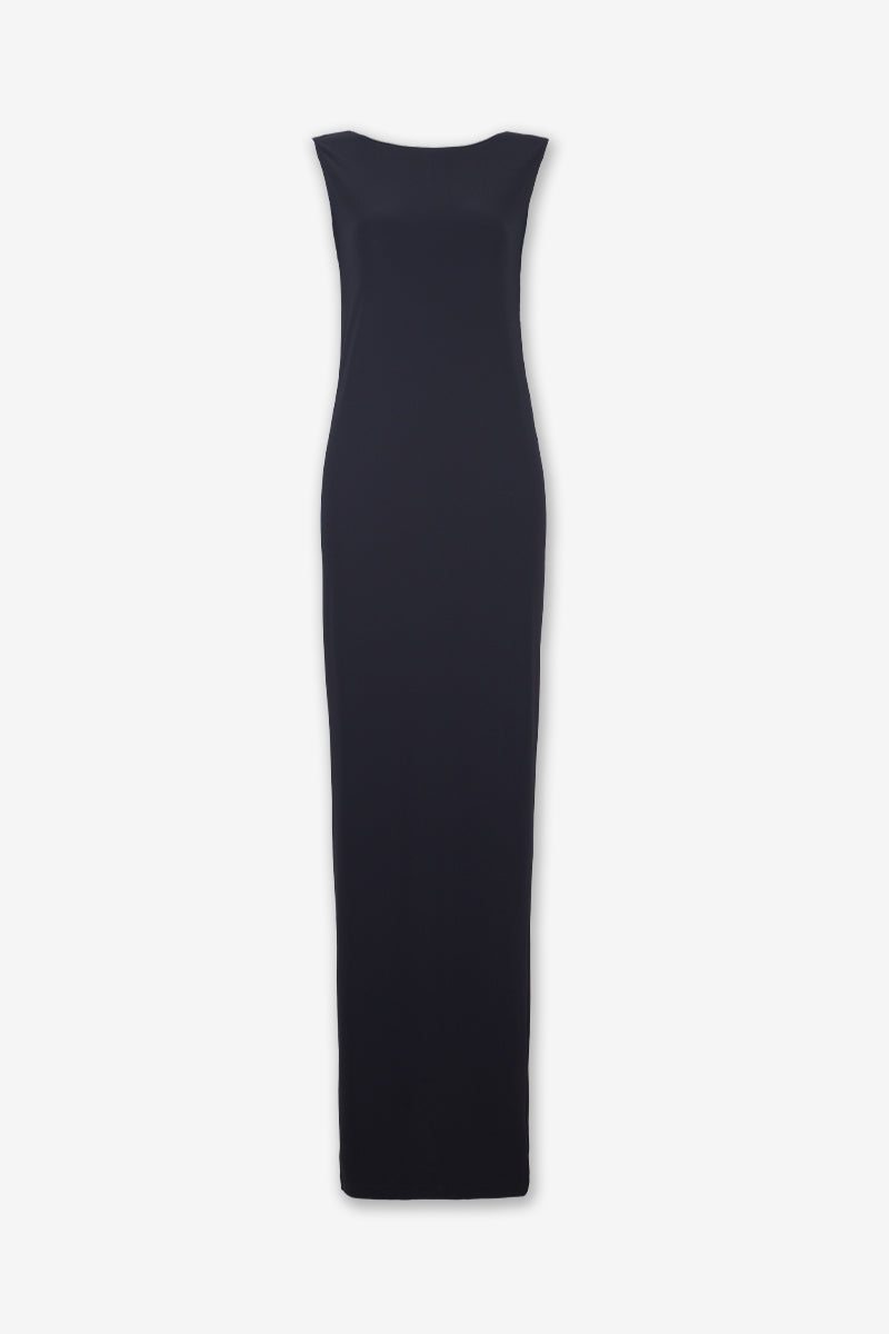 Long Shift Dress - Black