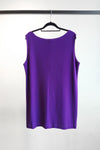 Scoop Neck Sleeveless Top - Bright Purple