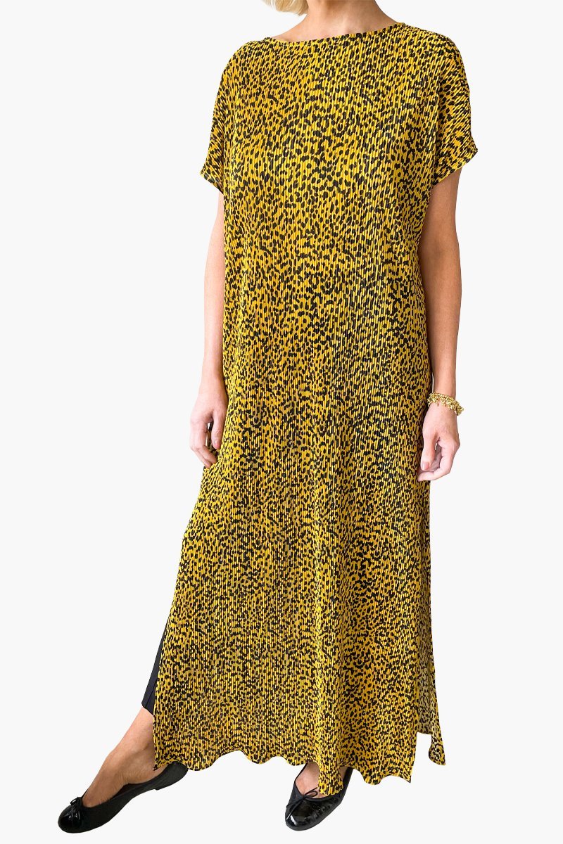 Leopard Side Split Dress - Pattern | Women's Dresses - ROSARINI